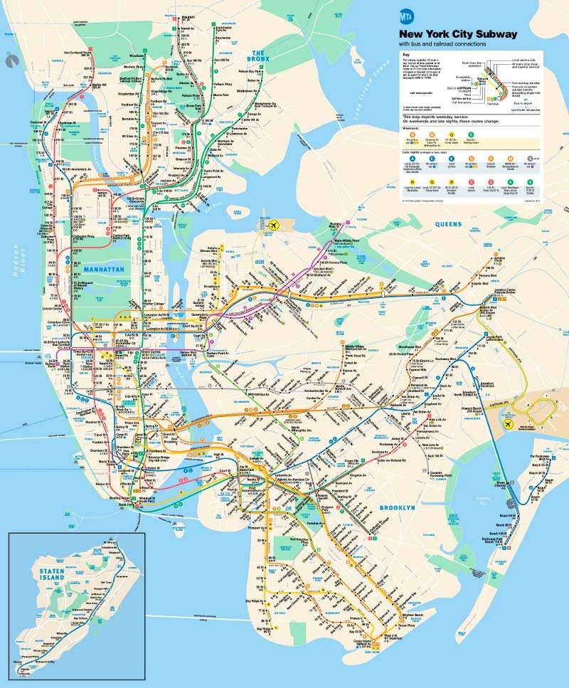 Plano Metro Nueva York